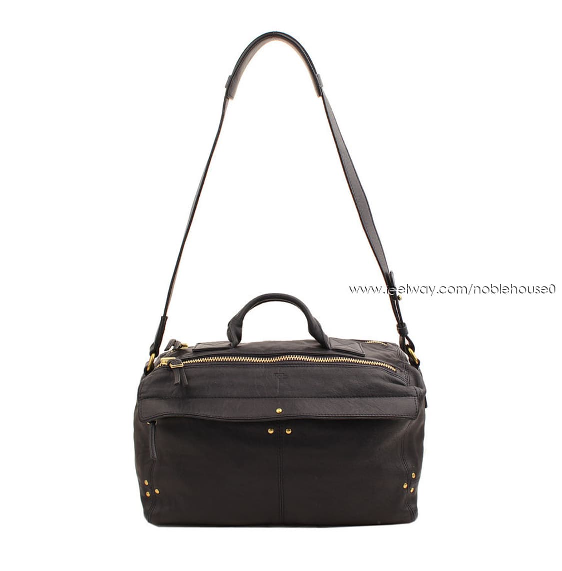 제롬드레이퓌스 블랙 램스킨 금장 스터드 토트겸 숄더백 상품이미지1