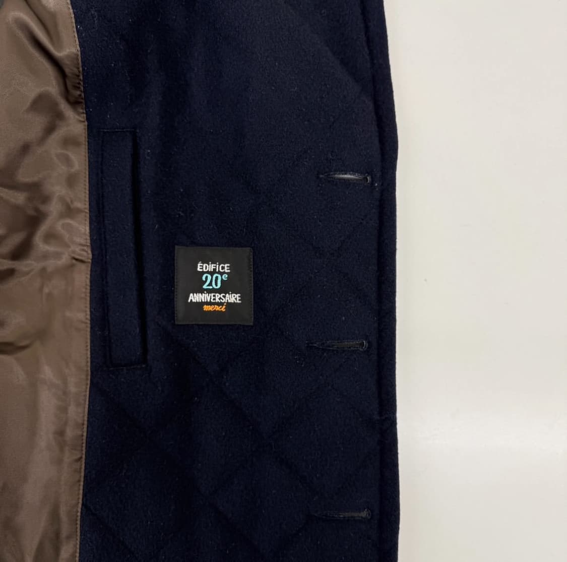 Kolor Beacon x Edifice 퀼팅 피코트 상품이미지6