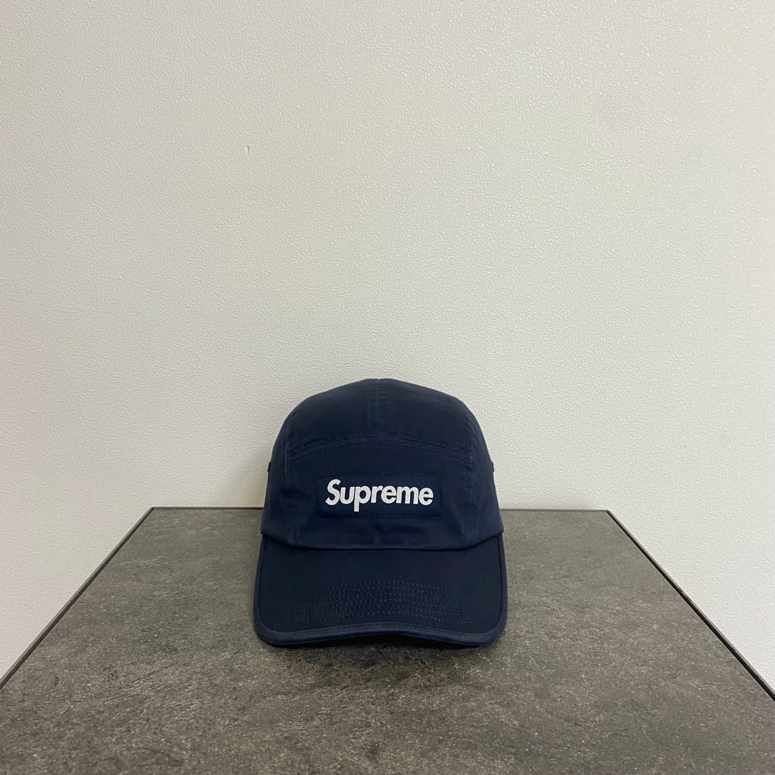 (OS) 슈프림 박스로고 캠프캡 모자 24FW 워시드 네이비 상품이미지1