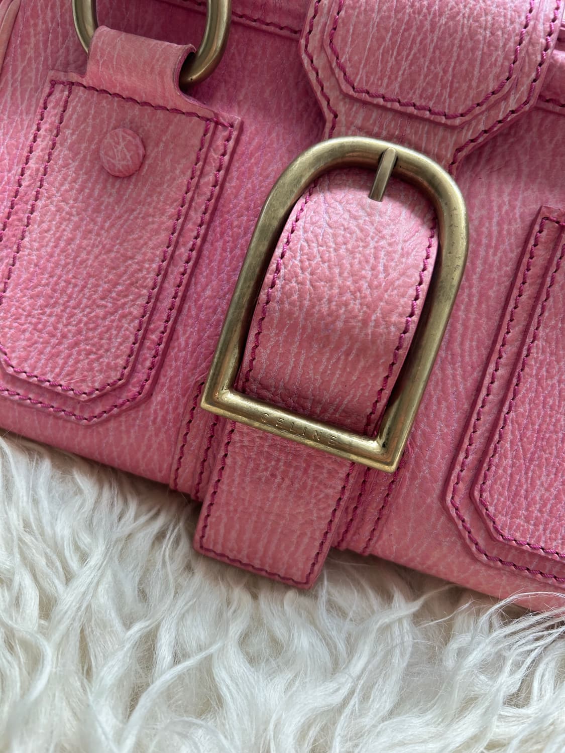 레어🌸‼️)) 올드 셀린 리미티드 에디션 핑크 토트백 상품이미지4