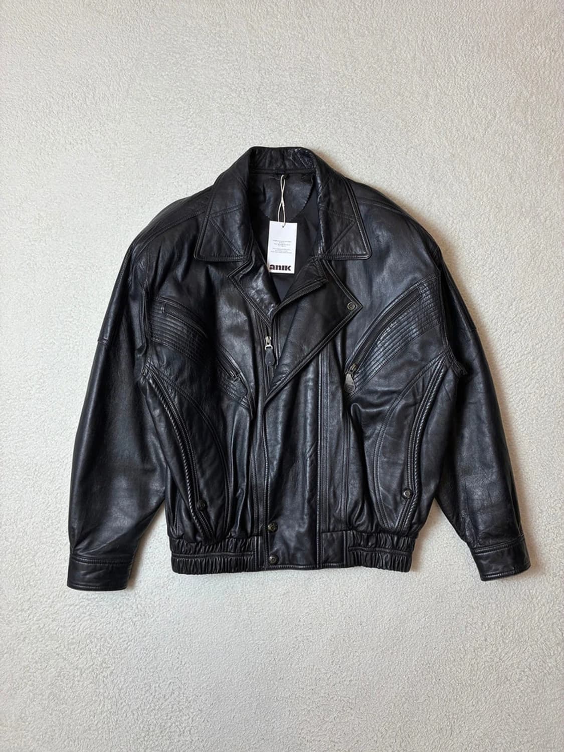 Selectede 90's 100% 양가죽 라이더 블루종자켓 PN6648 상품이미지1