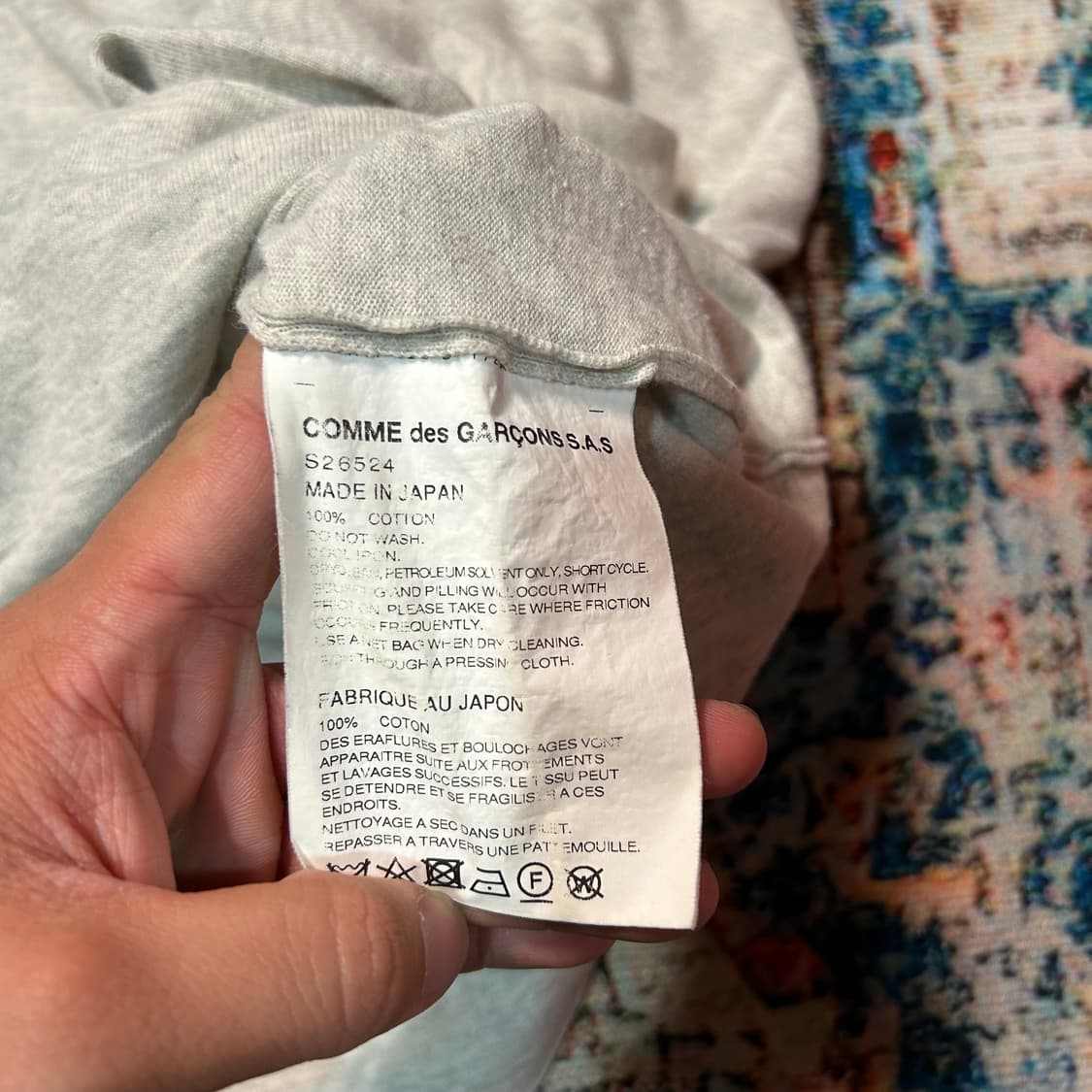 [M] 꼼데가르송 셔츠 컷팅 디테일 롱슬리브 상품이미지5