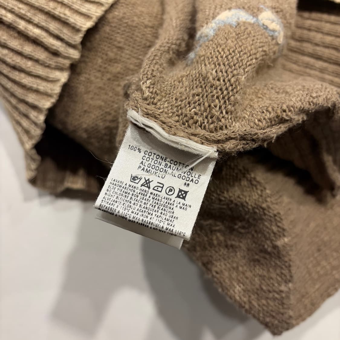 [XL] 디젤 빈티지 브라운 스트라이프 니트 집업 가디건 B615 상품이미지9