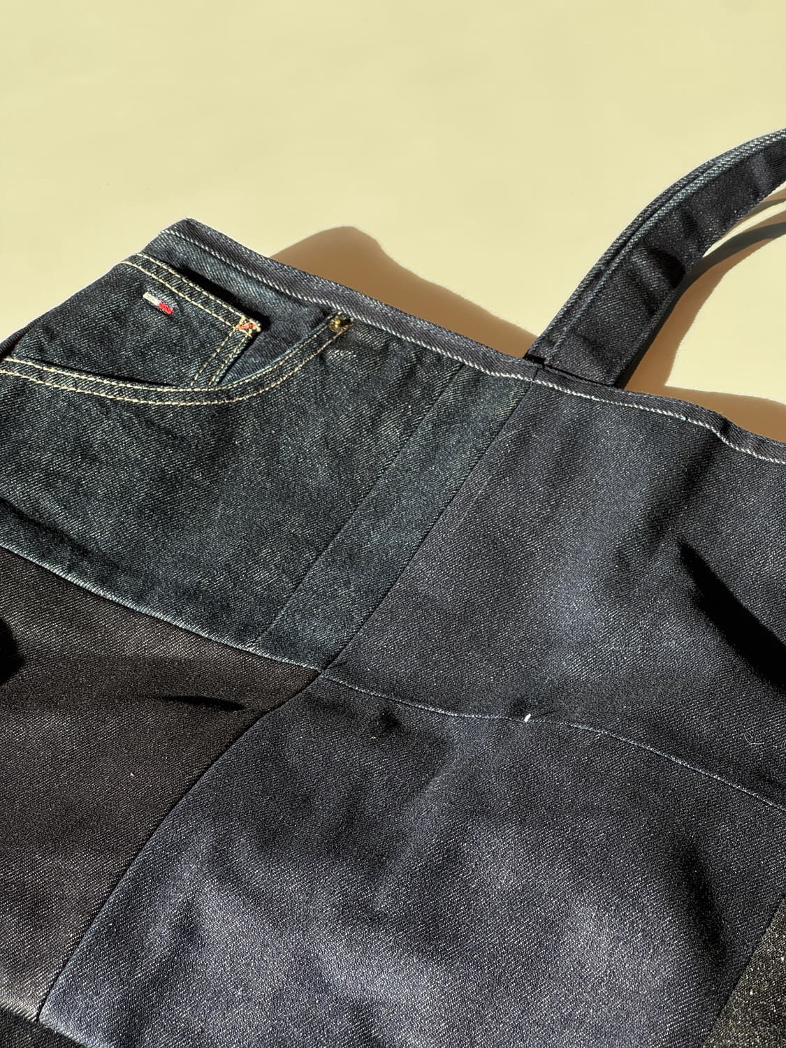 데님 패치워크 에코백 토트백 상품이미지4