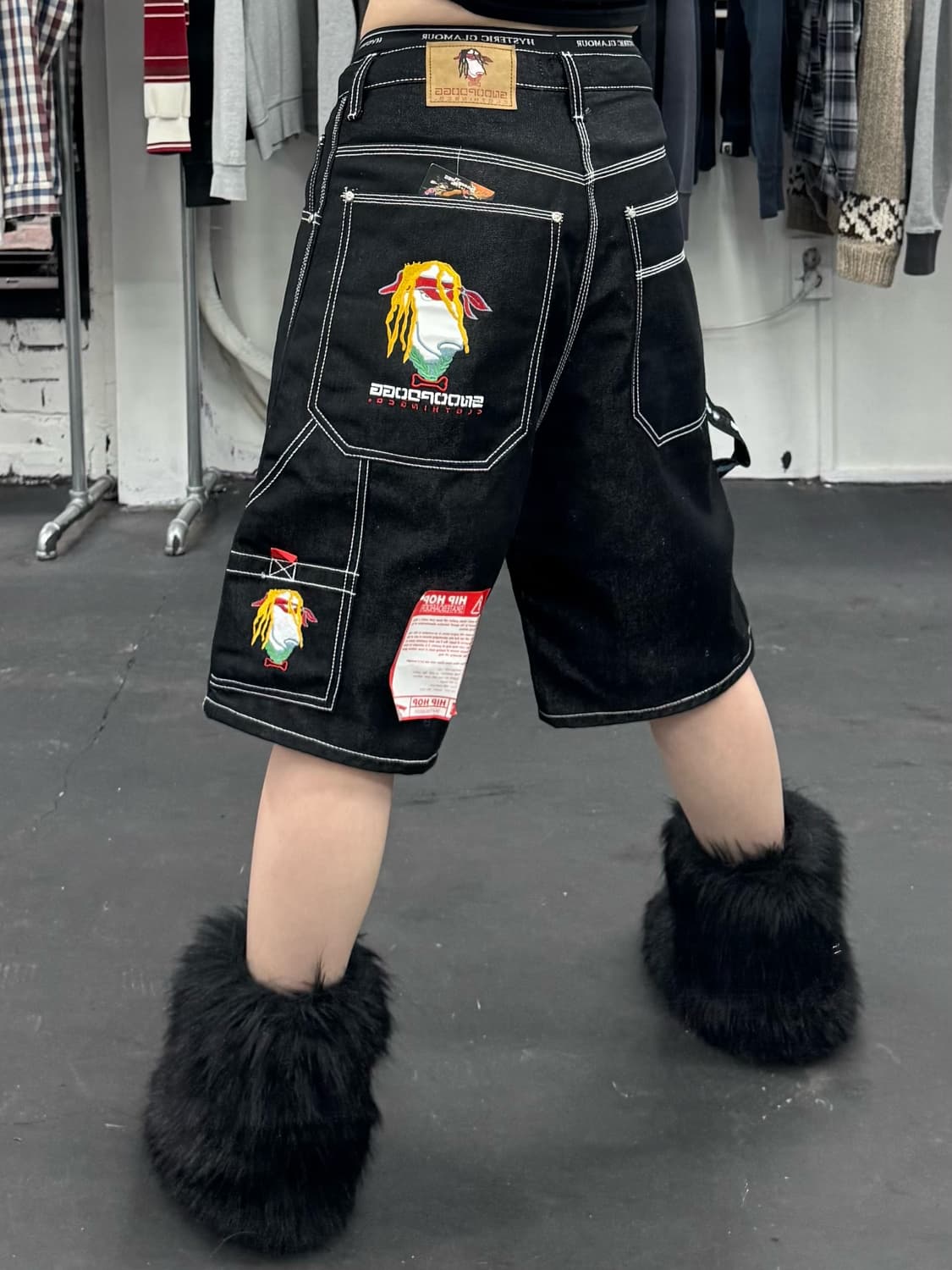 스눕독 올드스쿨 스티치 데님 카펜터팬츠 상품이미지5