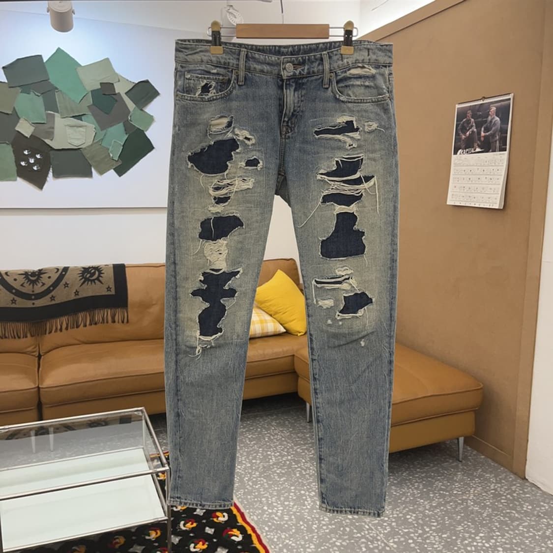 데님 앤 서플라이 그런지 디스트로이드 데님팬츠 27인치 C08427 상품이미지3