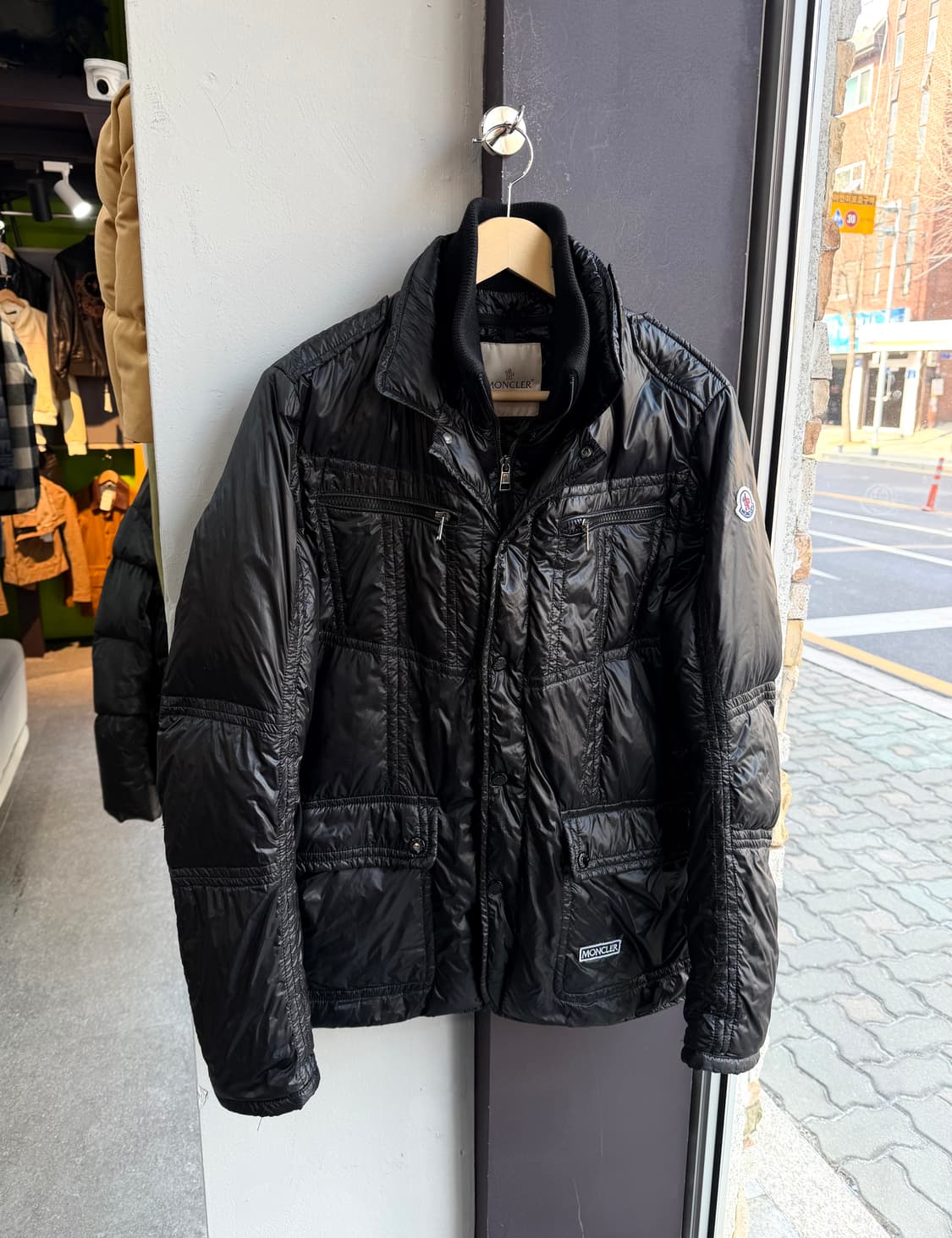 2/ 몽클레어 구스다운 바이커 레이어 패딩자켓 상품이미지3