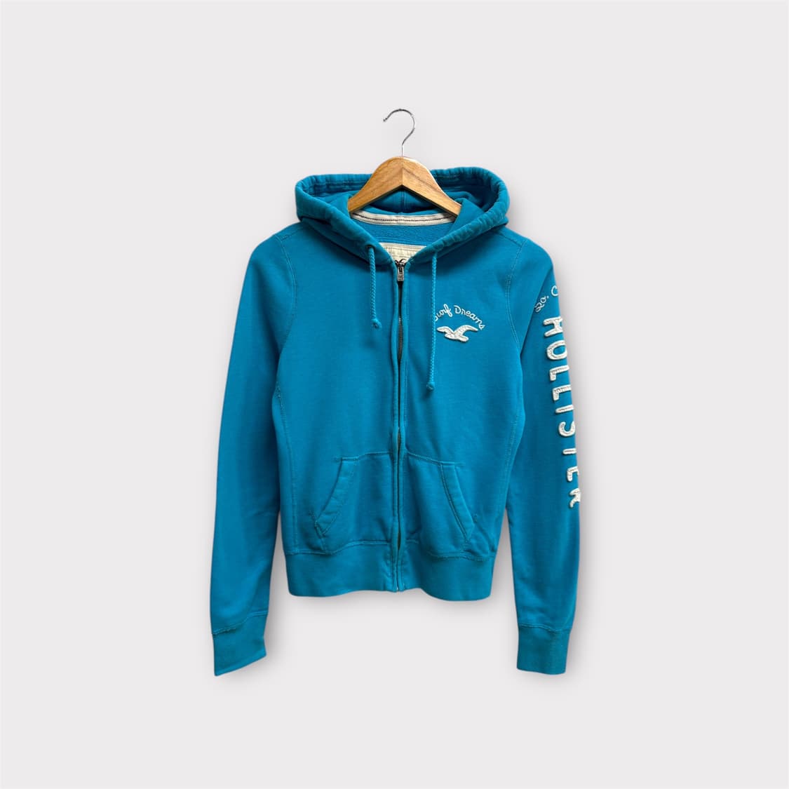  홀리스터 블루 후드집업 M 상품이미지1