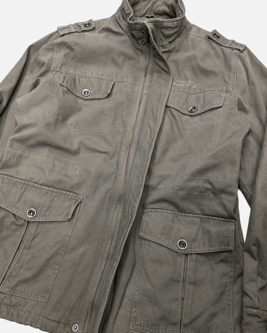 vintage khaki military field jakcet 상품이미지4