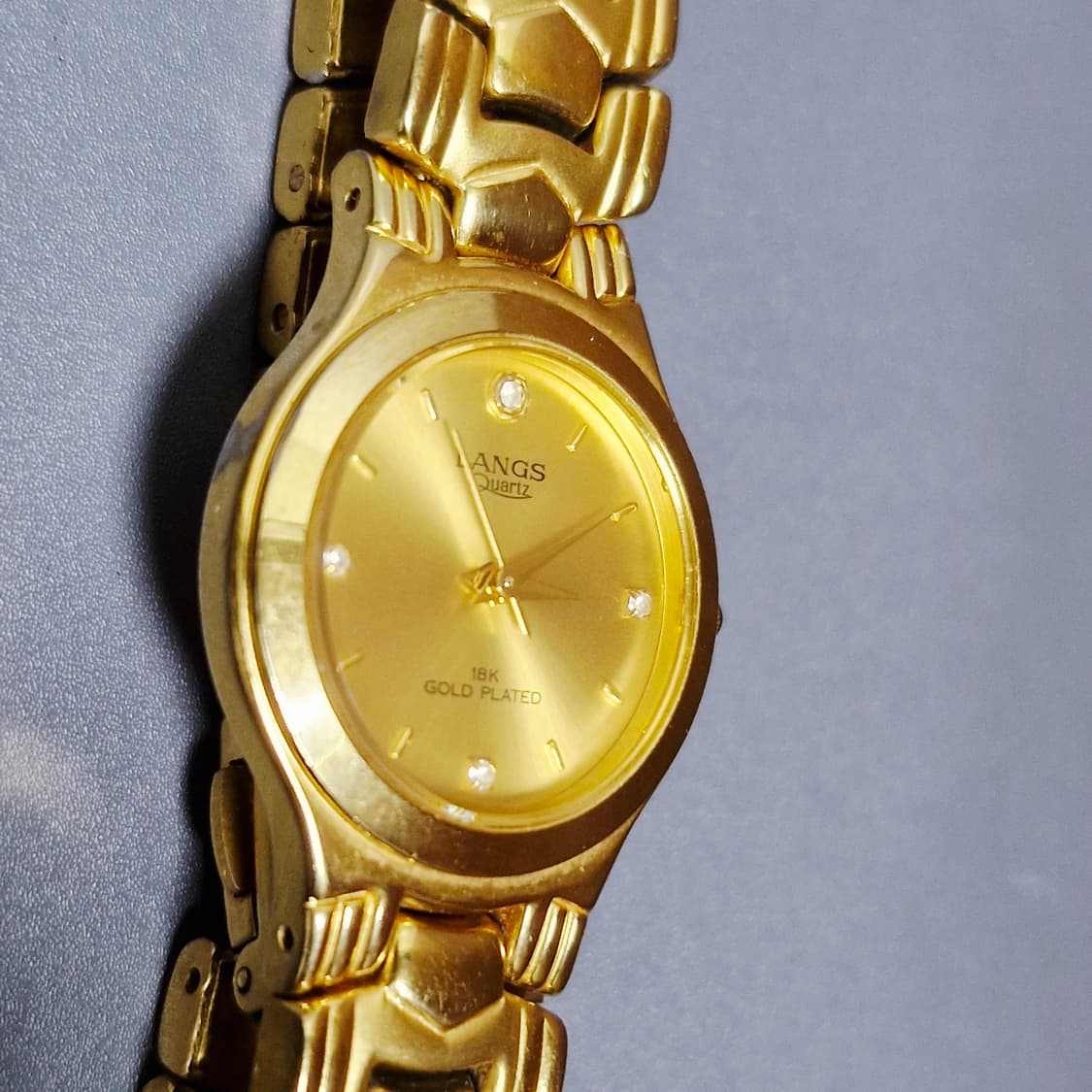 랑스(LANGS) 18K 금도금 드레스 워치 상품이미지2