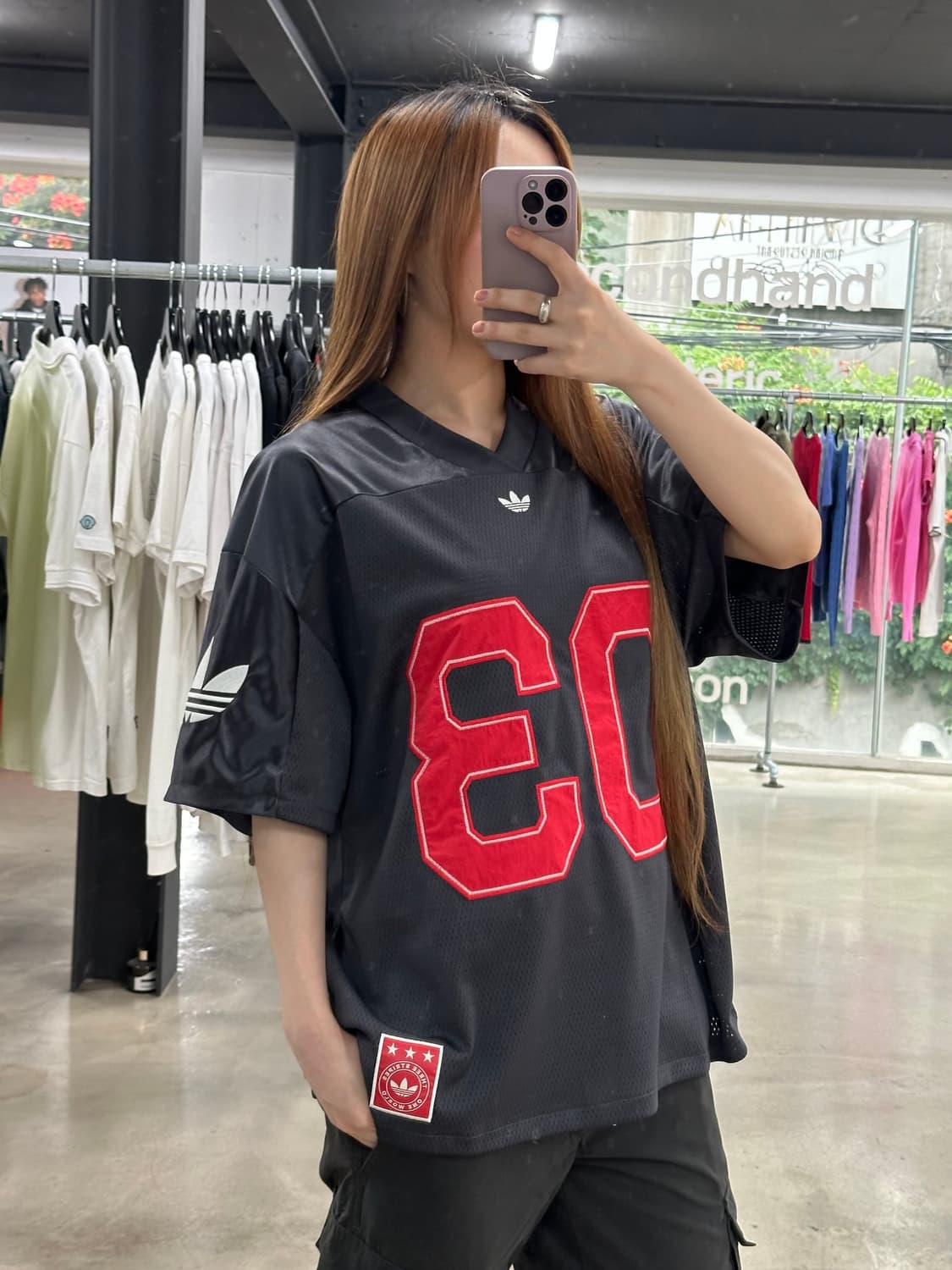 아디다스 오리지널스 자수 풋볼 반팔져지 상품이미지1