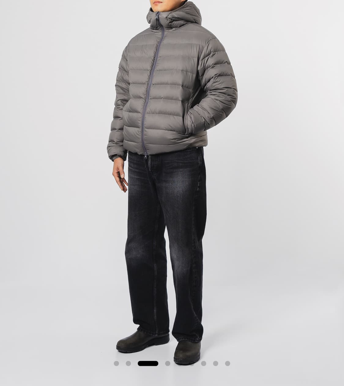 스테디에브리웨어 컴포트 후드다운 경량패딩 그레이 2사이즈 상품이미지5