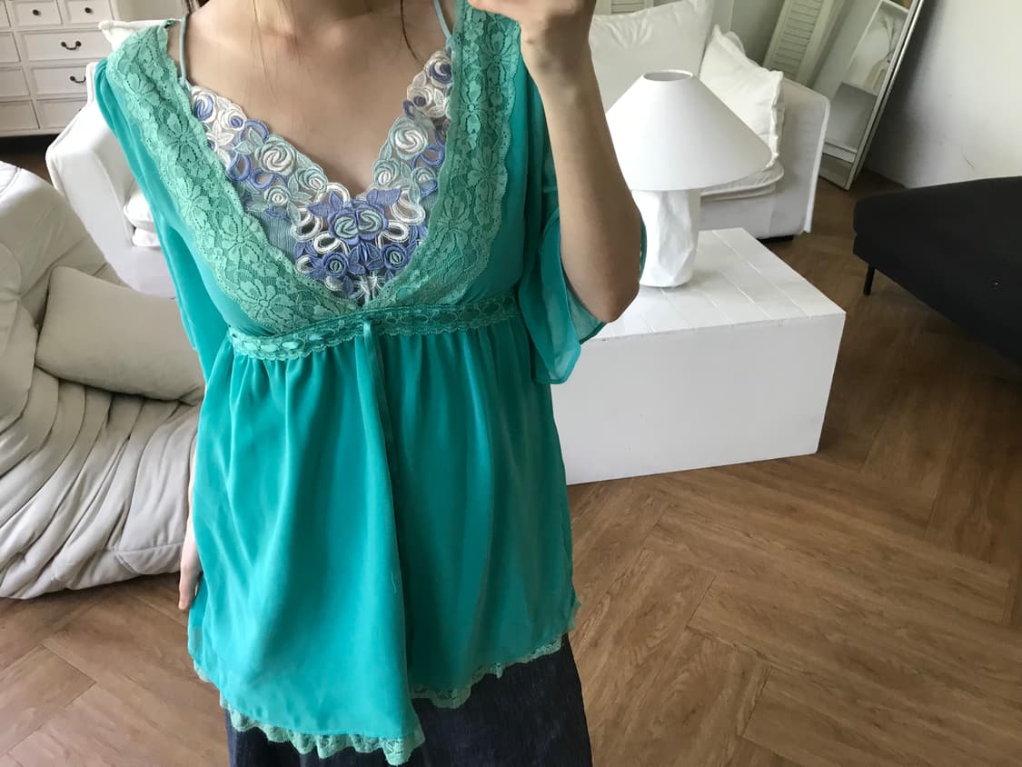 vintage lace blouse 상품이미지9