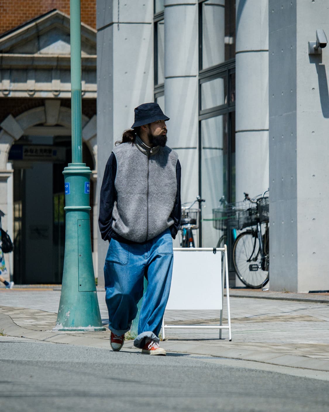 [L] 나나미카 모헤어 베스트 그레이 24AW 상품이미지3