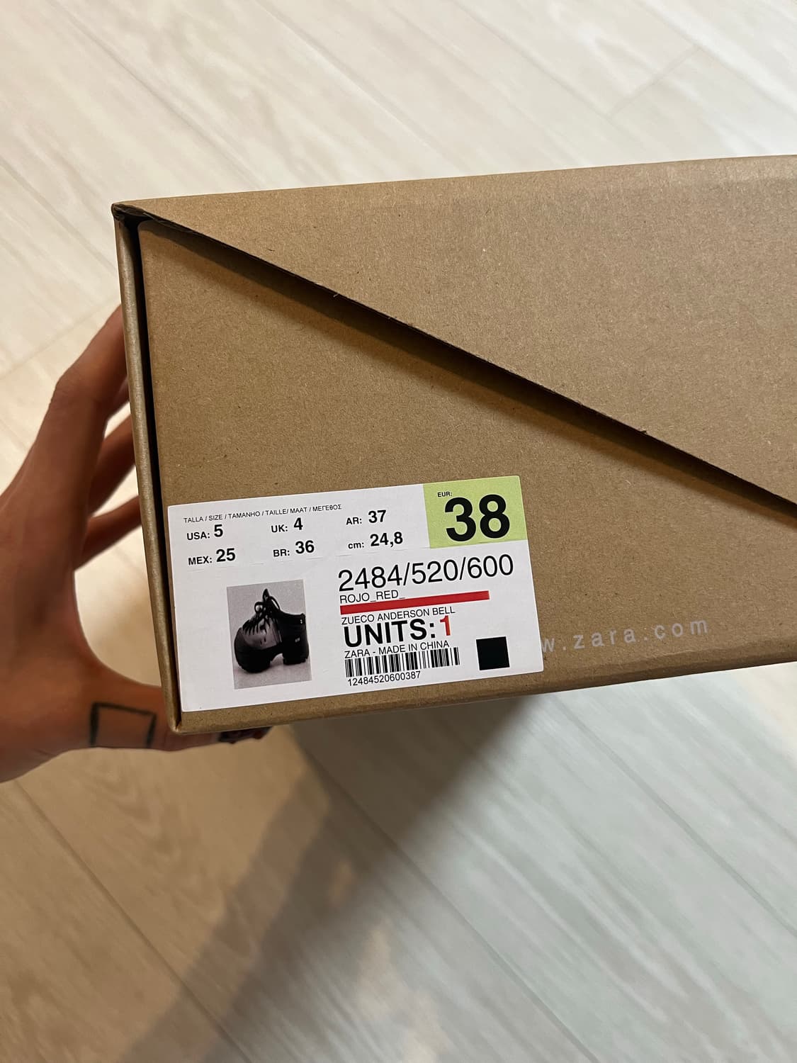 자라 x 앤더슨벨 클로그 레드 상품이미지4