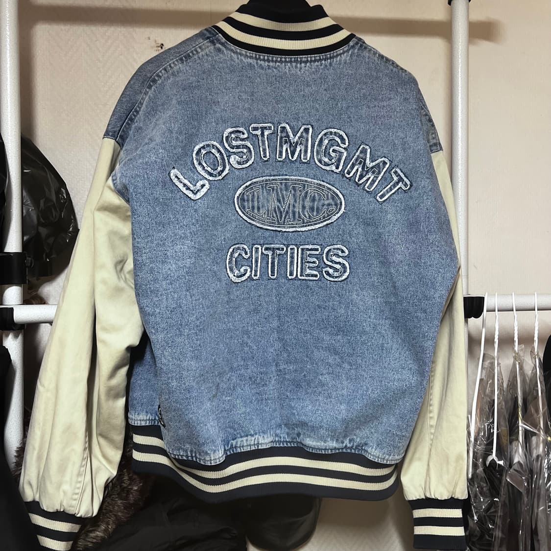 [M] LMC 엘엠씨 데님 바시티 자켓 상품이미지4