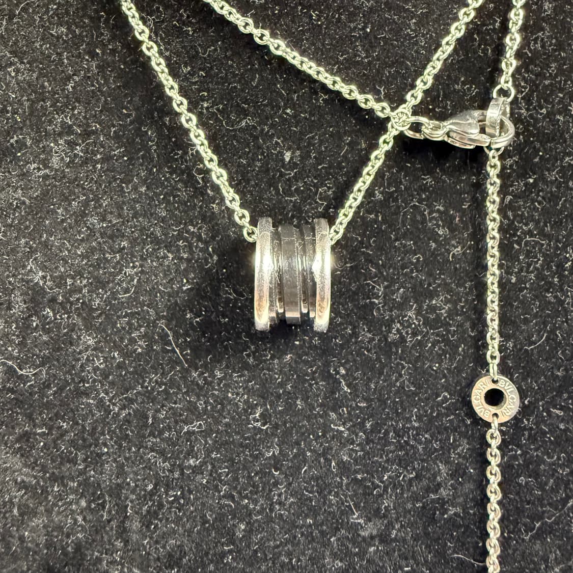 [실버&블랙 컬러] 불가리 세이브 더 칠드런 네클리스 목걸이 상품이미지2