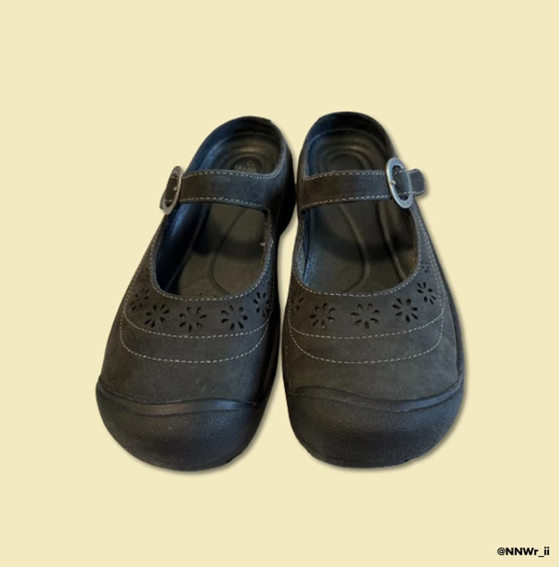 KEEN MARY JANE FLOWER BLACK 상품이미지1