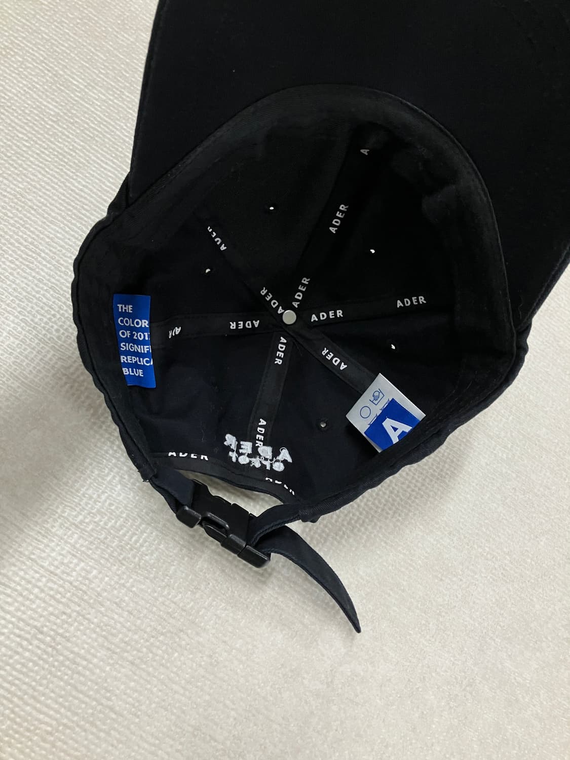 아더에러 모자 빈티지 볼캡 블랙 상품이미지2