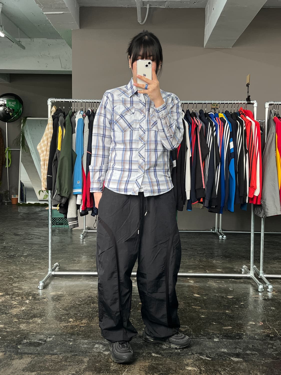 랭글러 웨스턴 체크 셔츠  상품이미지2