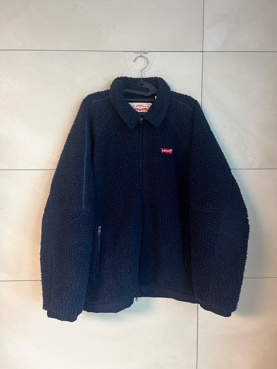 리바이스 네이비 뽀글이 플리스 자켓 (L size) 상품이미지1