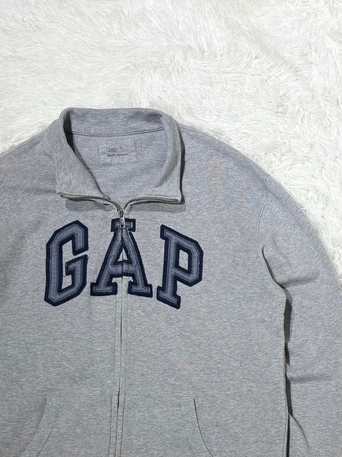 갭 그레이 빅로고 코튼 집업 상품이미지7