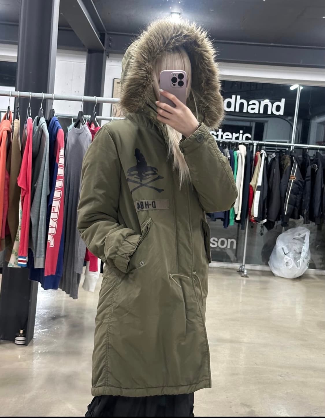 히스테릭 글래머 D-H84 누빔퍼 자켓 상품이미지3