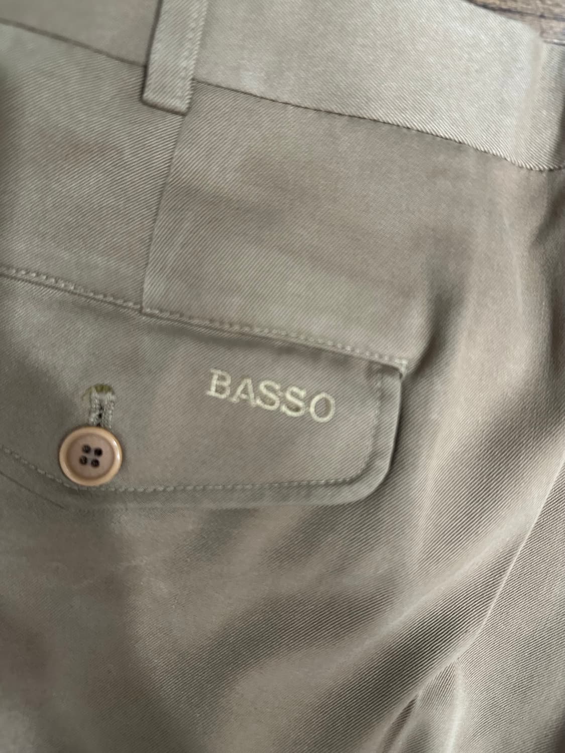 BASSO 남성 베이지 와이드 슬랙스 34사이즈 상품이미지5