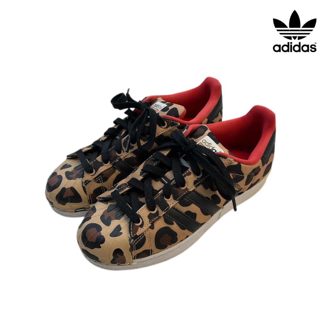 아디다스 레오파드 송치 슈퍼스타 스니커즈 225 상품이미지1
