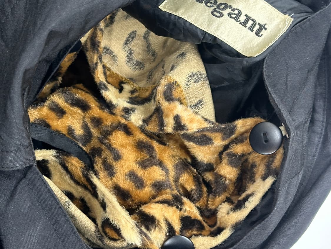 🖤나나깔 레오파드 트렌치코트🖤 가을 겨울 시크 펑크 호피 미디코트 상품이미지5