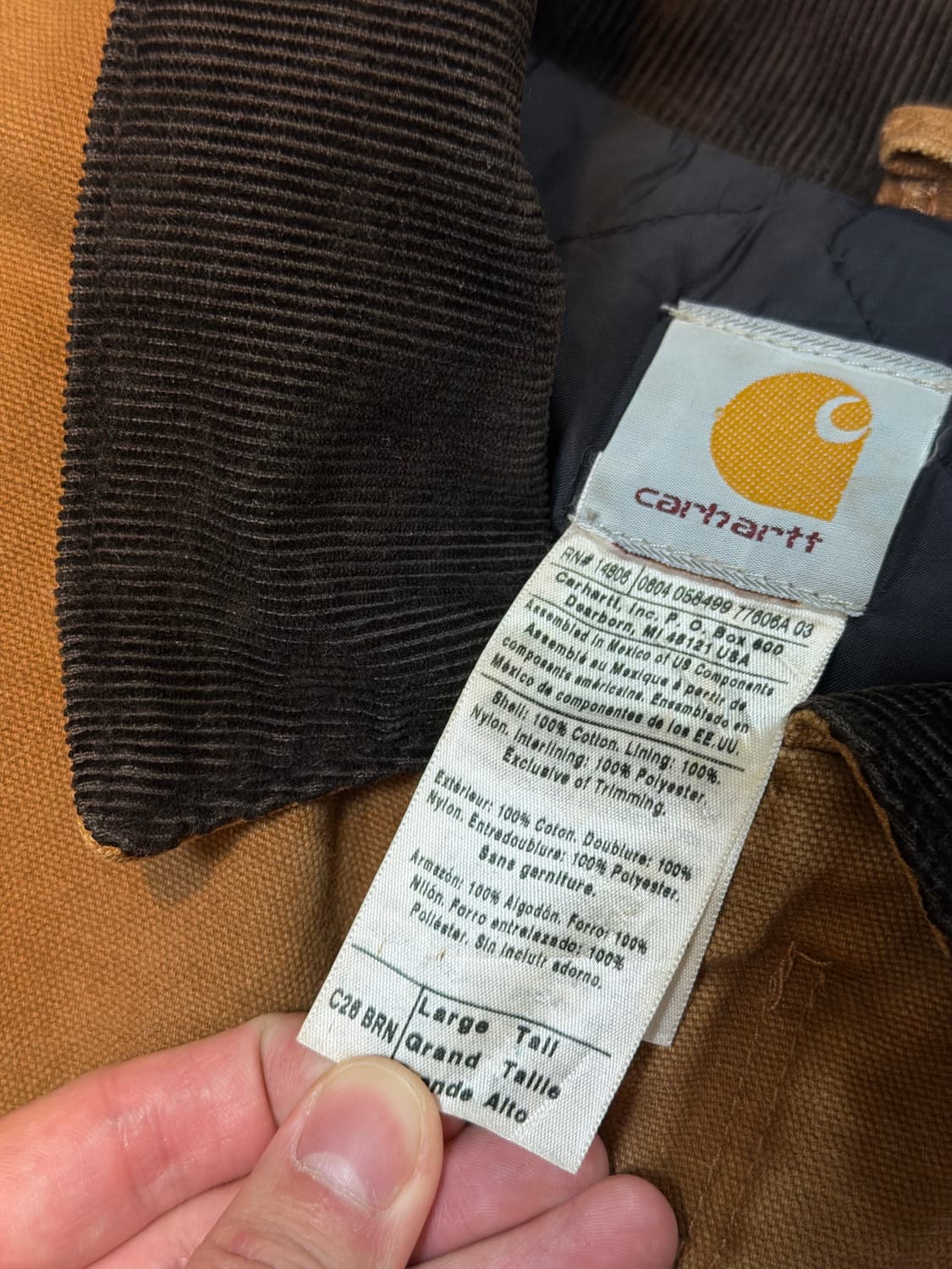 칼하트 C26 BRN 트레디셔널 아크틱 워크자켓 브라운 상품이미지5