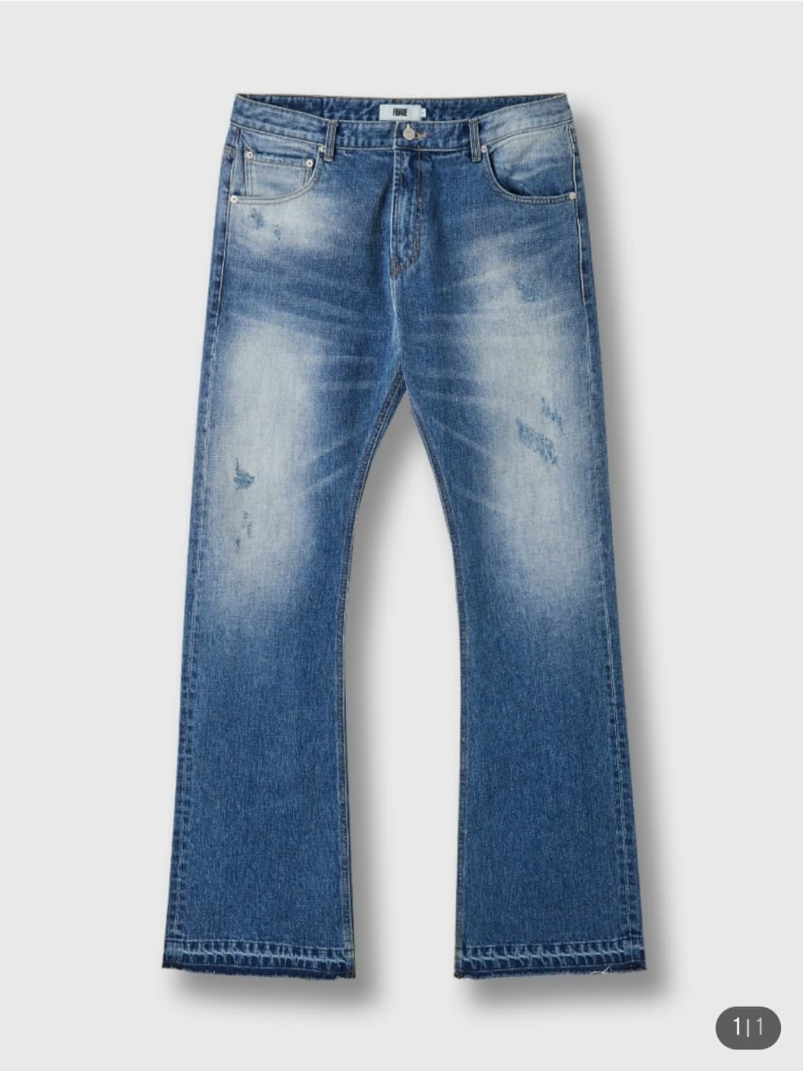 프라게 플레어 데님 팬츠 사이즈 교환 상품이미지1