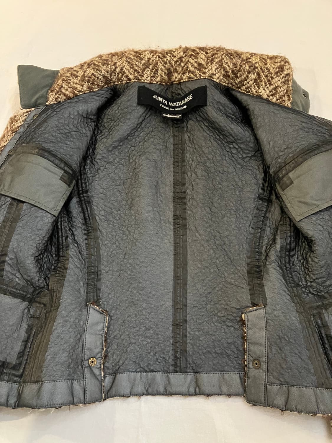 꼼데가르송 준야와타나베 트위드 윈드스토퍼 자켓 상품이미지6