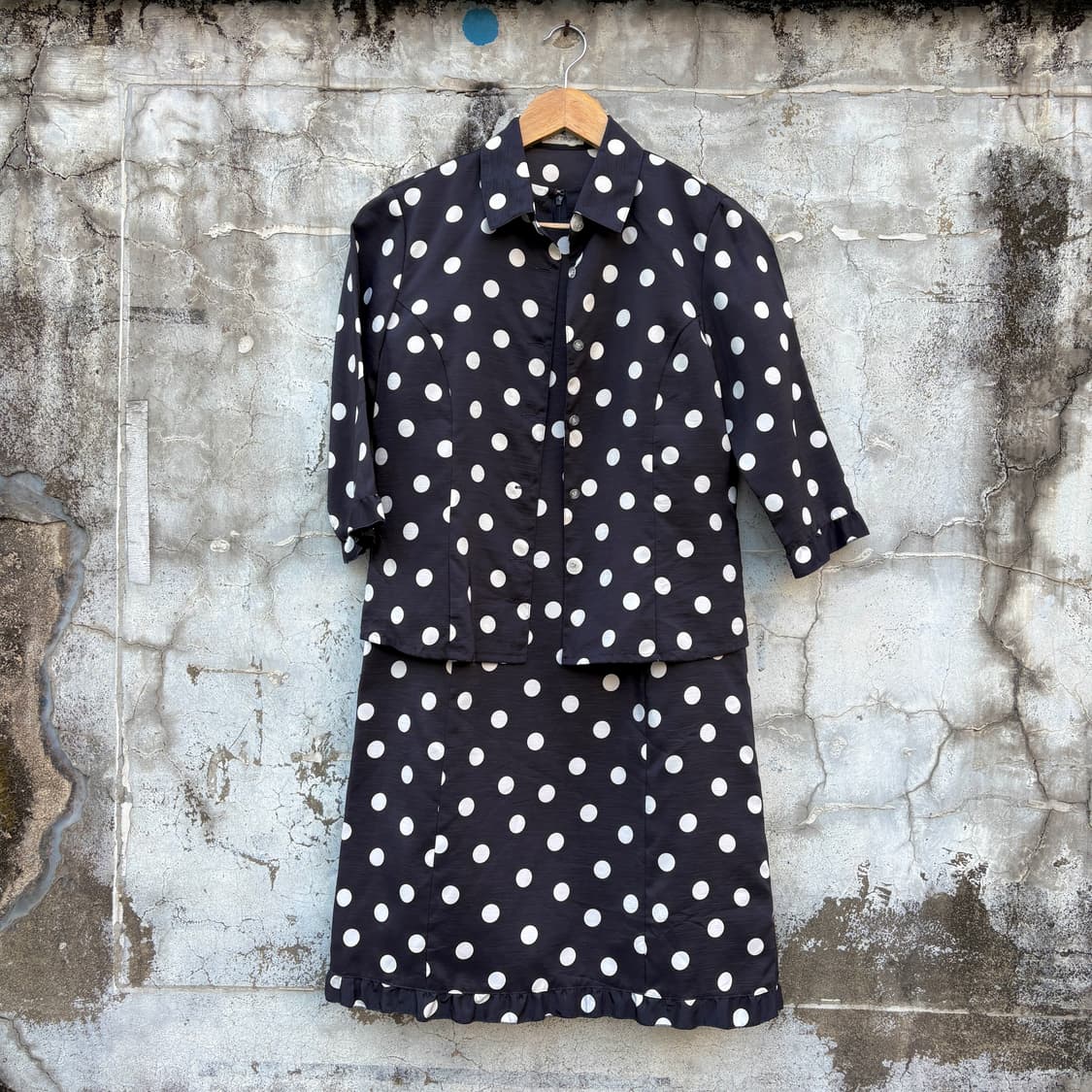 Courreges 꾸레쥬 도트 땡땡이 원피스 셋업 상품이미지2