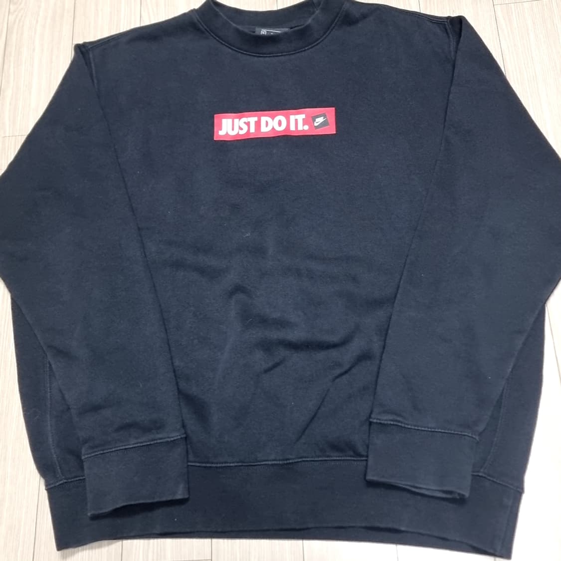 나이키 JUST DO IT 블랙 맨투맨 티셔츠(xl) 상품이미지1