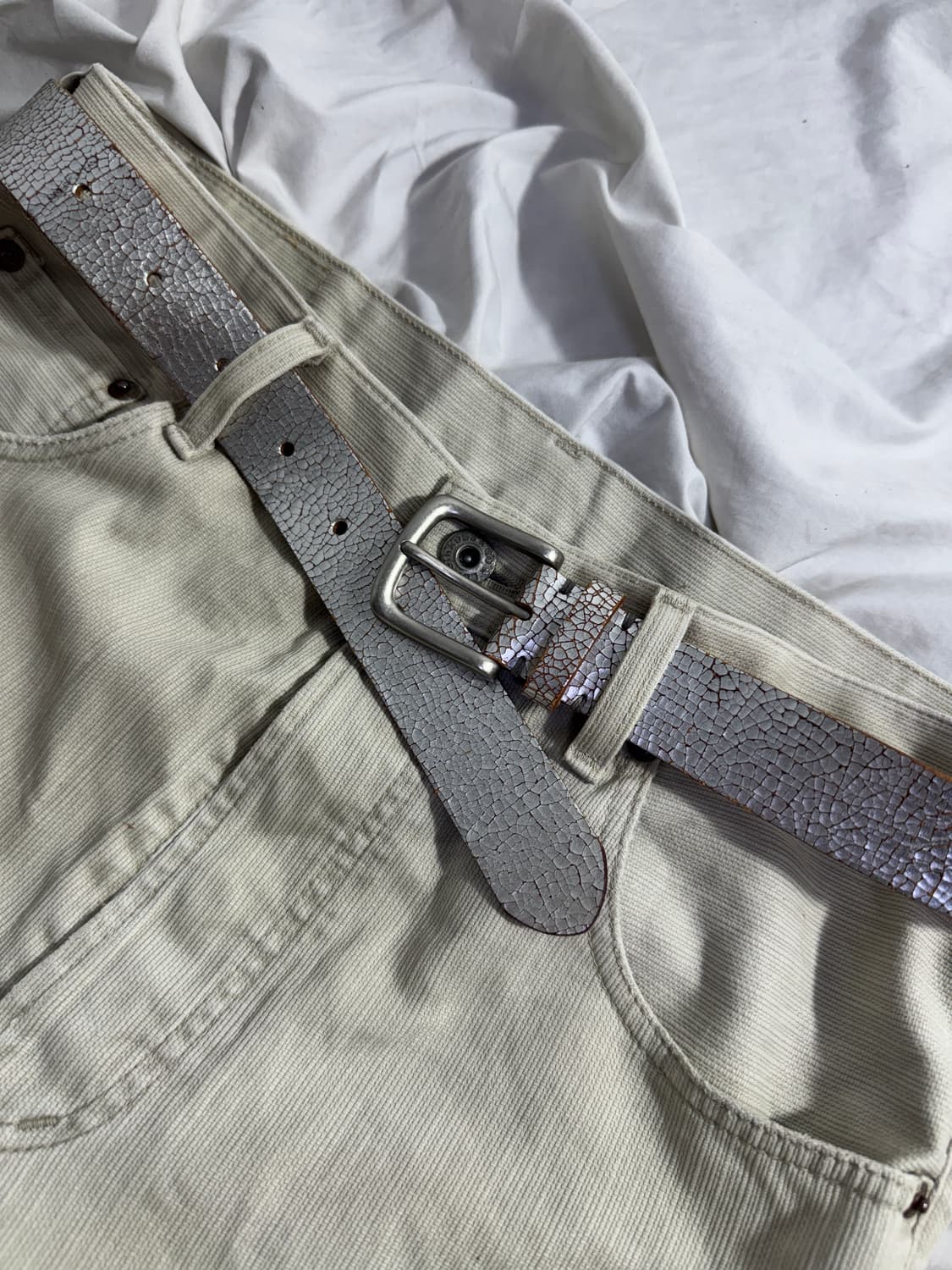 빈티지 크랙 레더 벨트 마르지엘라 상품이미지3