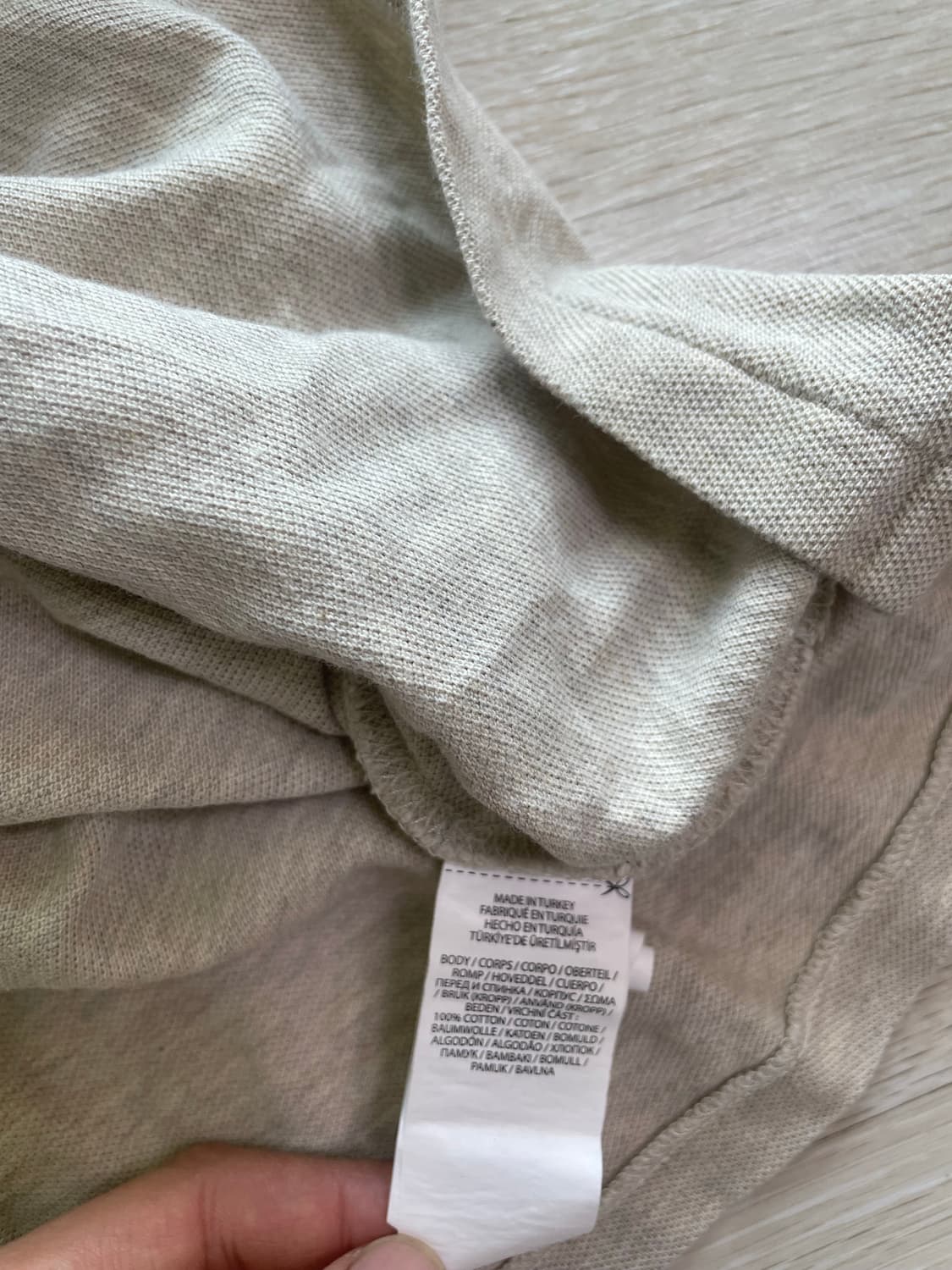 폴로 랄프로렌 연베이지 pk반팔티 L 상품이미지3