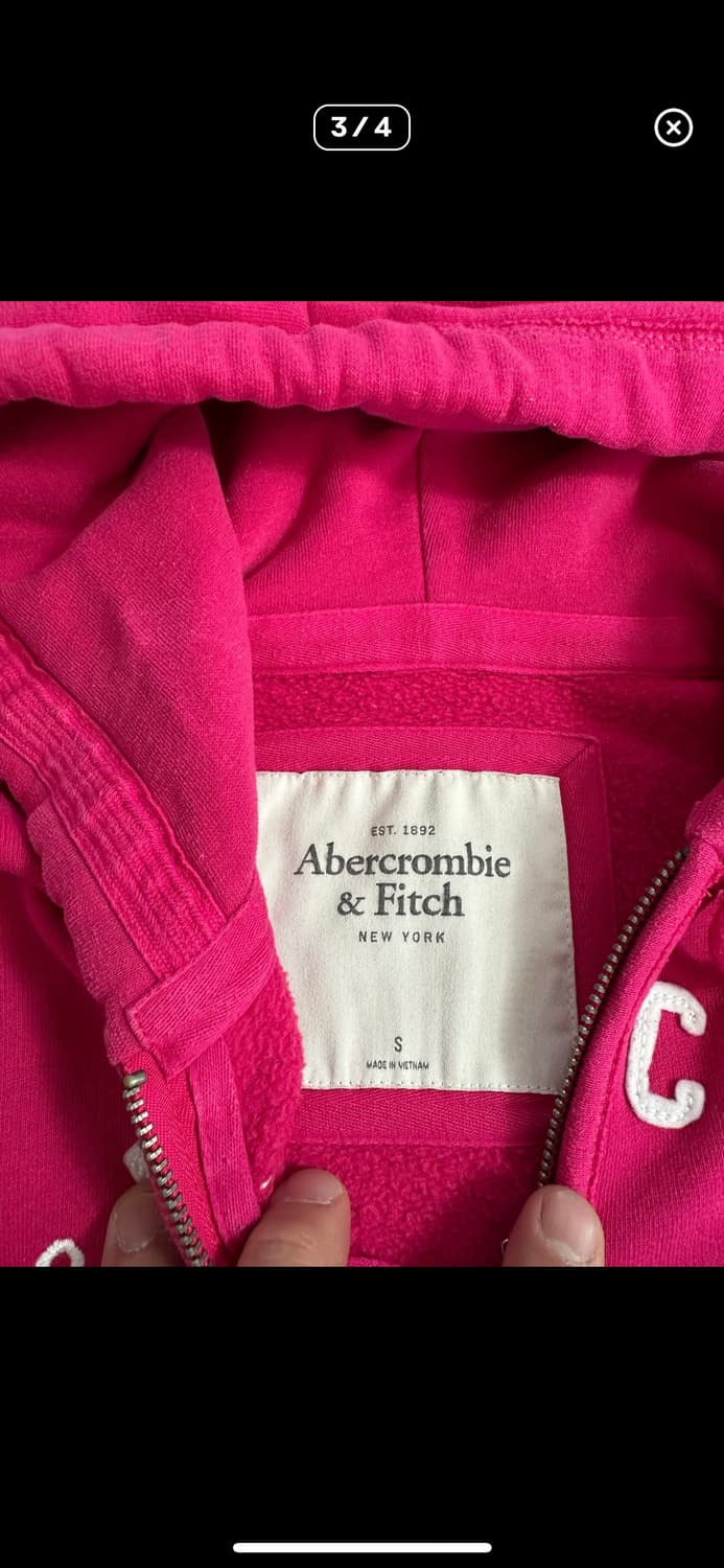 아베크롬비 핑크 후드집업  상품이미지3
