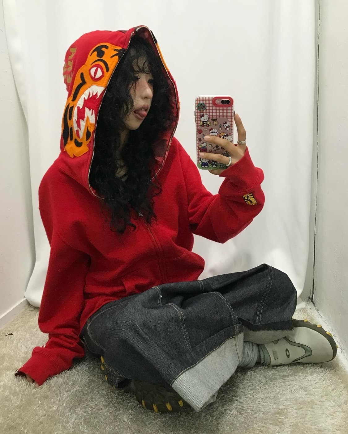 Bape Tiger Shark Two-way Hood Zip-Up 상품이미지1