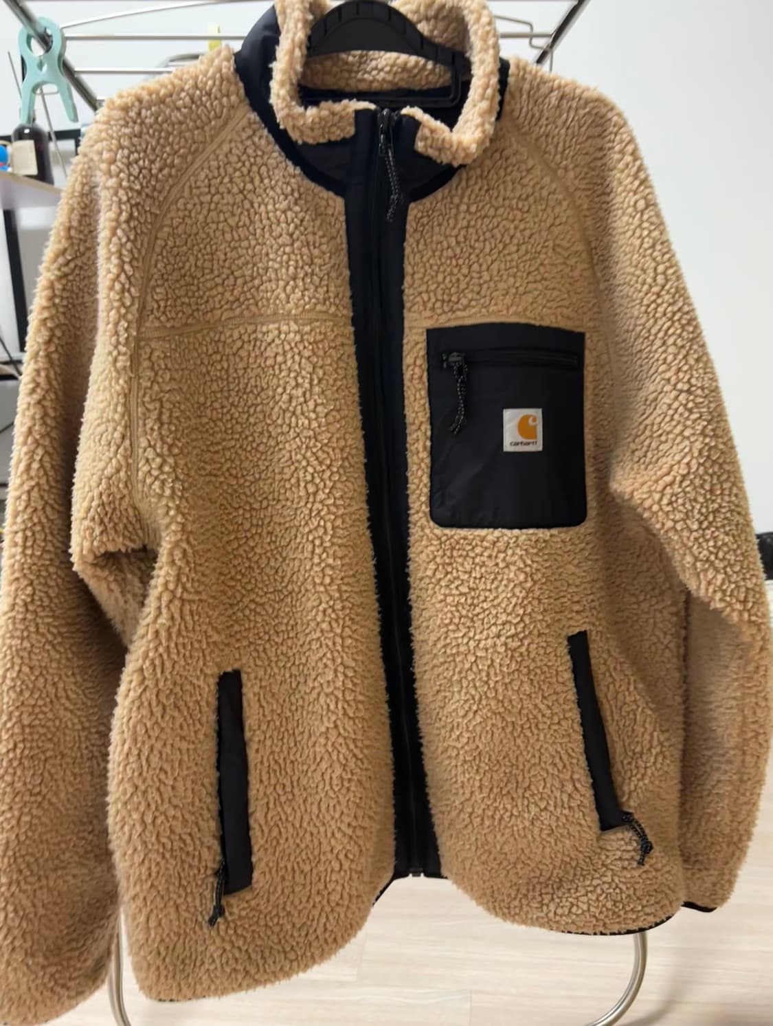 칼하트 wip 프렌티스 라이너 플리스 브라운 L 상품이미지3