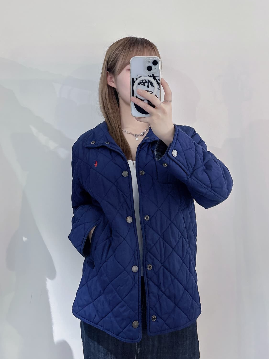 폴로랄프로렌 레드포니 네이비 퀄팅자켓 상품이미지1