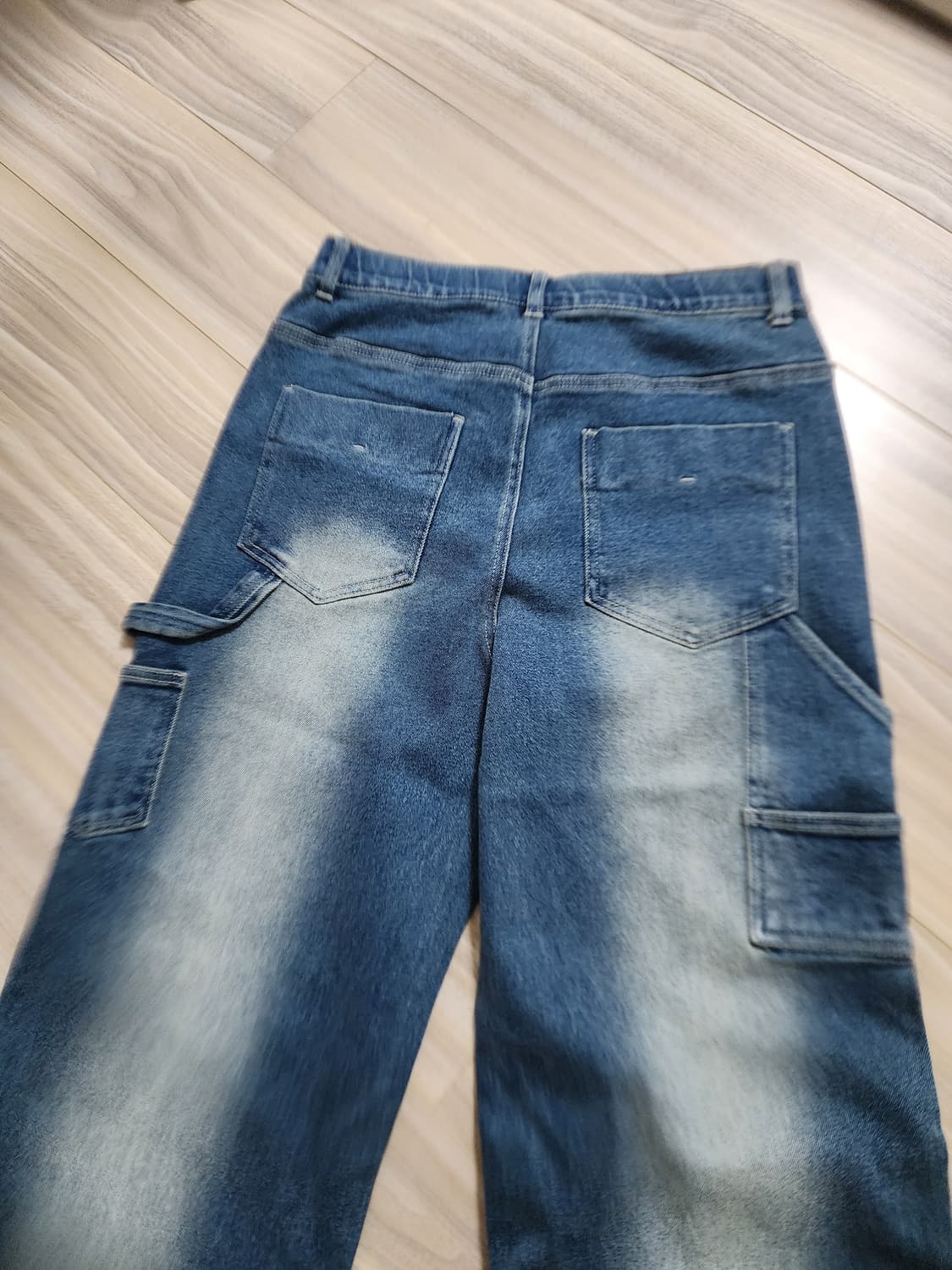 남성히든밴딩카펜터와이드데님팬츠30사이즈 상품이미지5