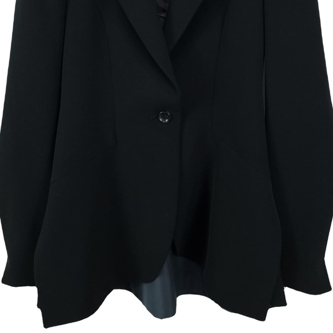 [미샤] 엘레강스 슬림핏 원버튼 블레이저 자켓 블랙 M18992 상품이미지5