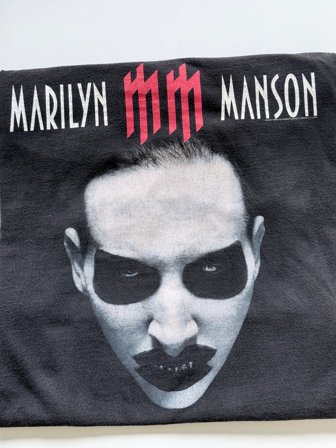 (XL) Marilyn Manson Big Face Giant Tag   상품이미지3