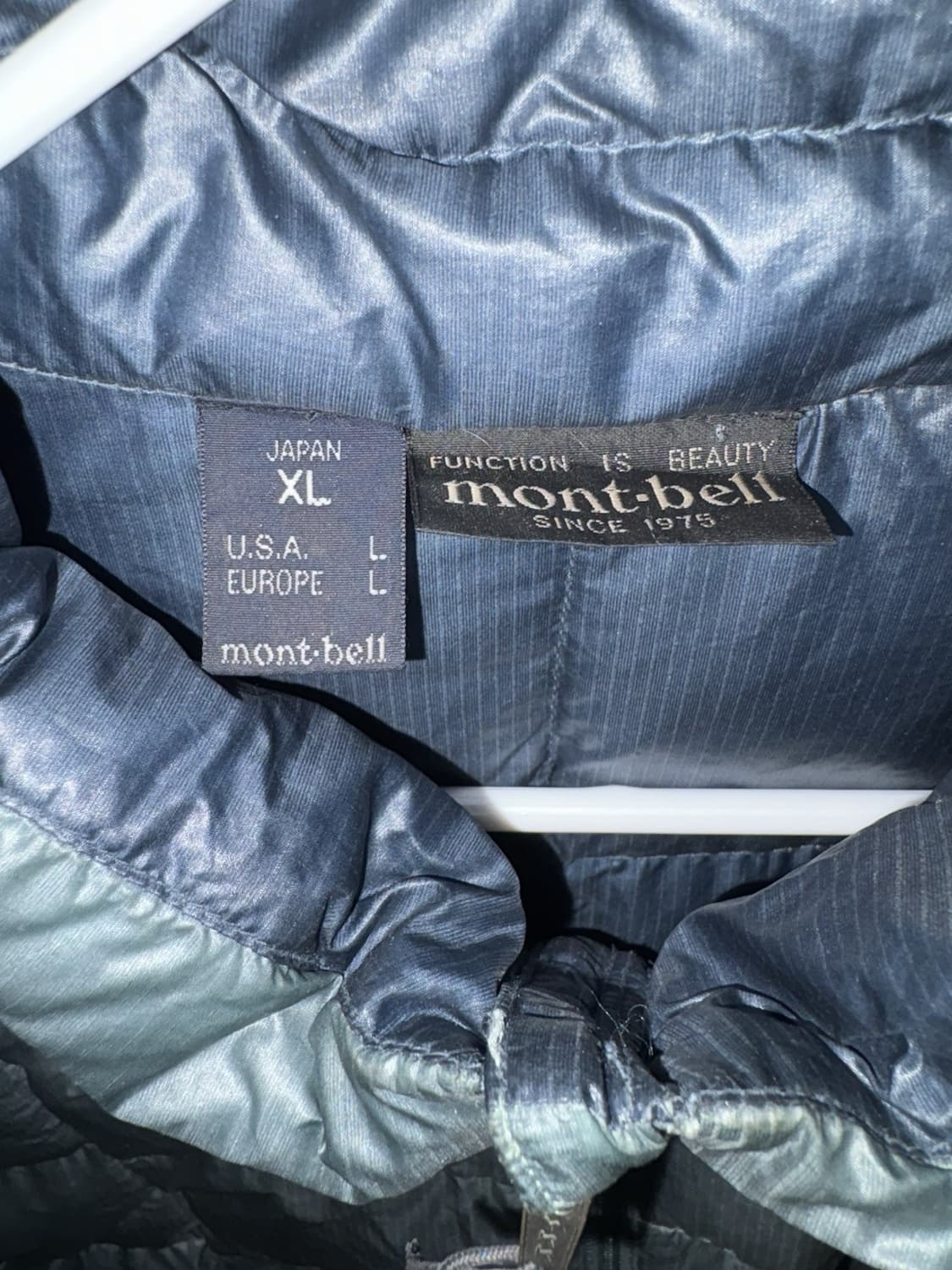 00s 몽벨 라이트 다운 자켓 그레이 상품이미지3