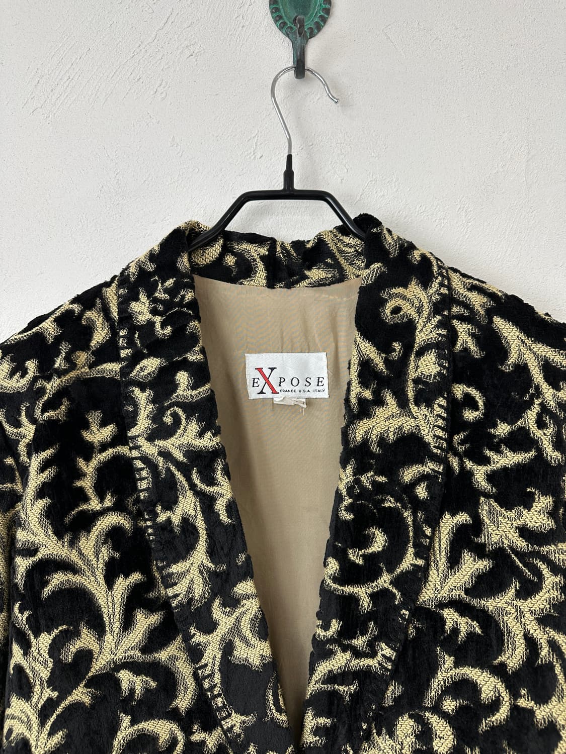 90s EXPOSE 자가드 패턴 자켓 (MADE IN USA) 상품이미지4