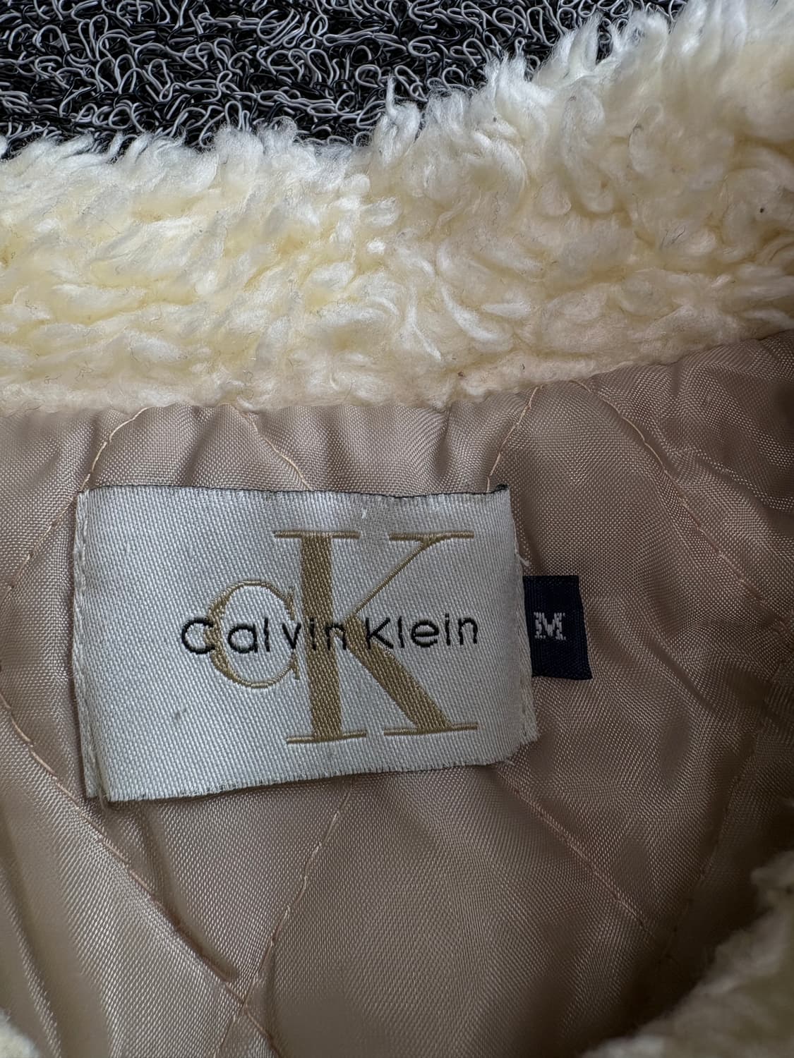 00s 캘빈 클라인 올드스쿨 쉐르파 트러커 데님 자켓 3853 상품이미지4