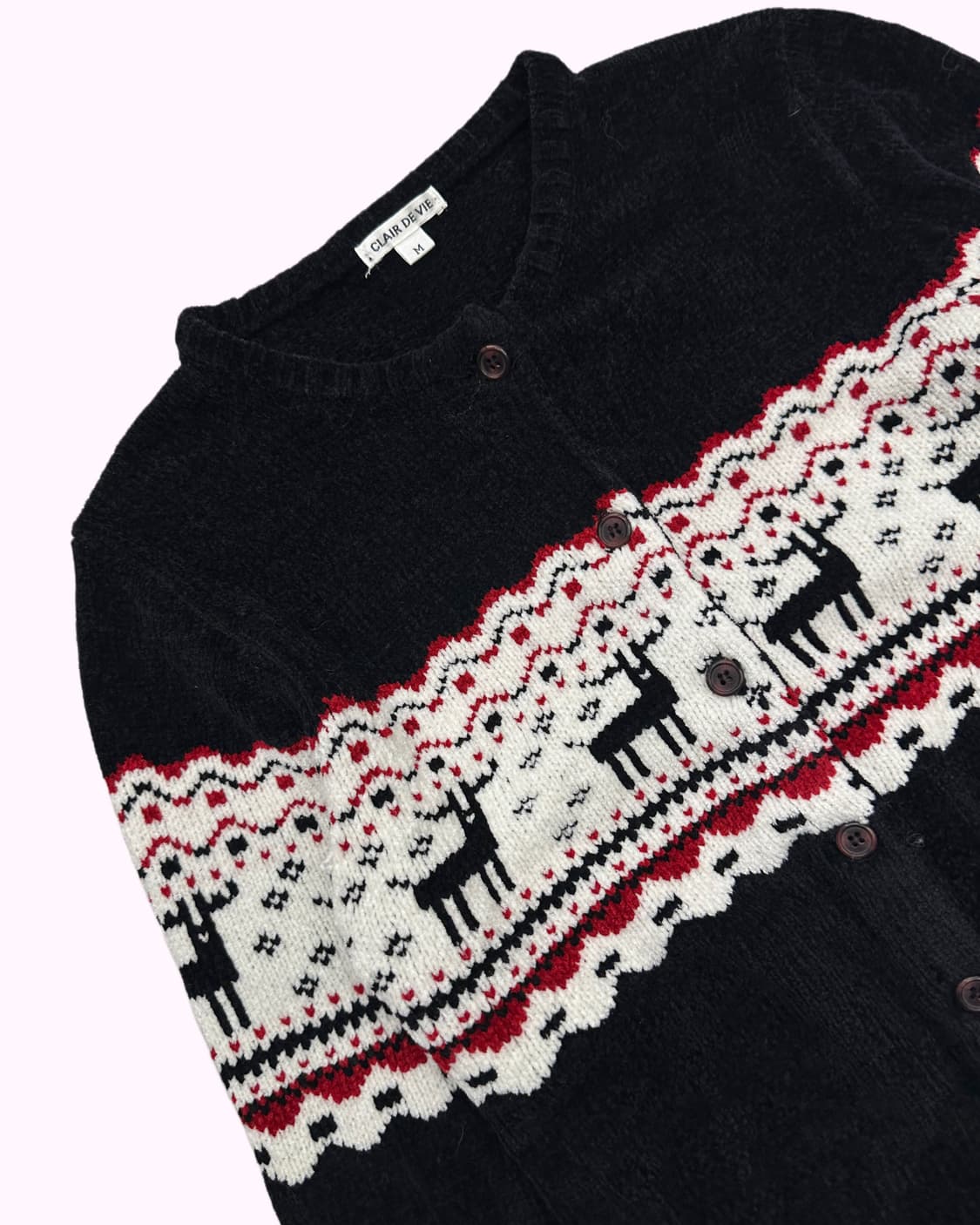 brushed black knit cardigan 상품이미지3