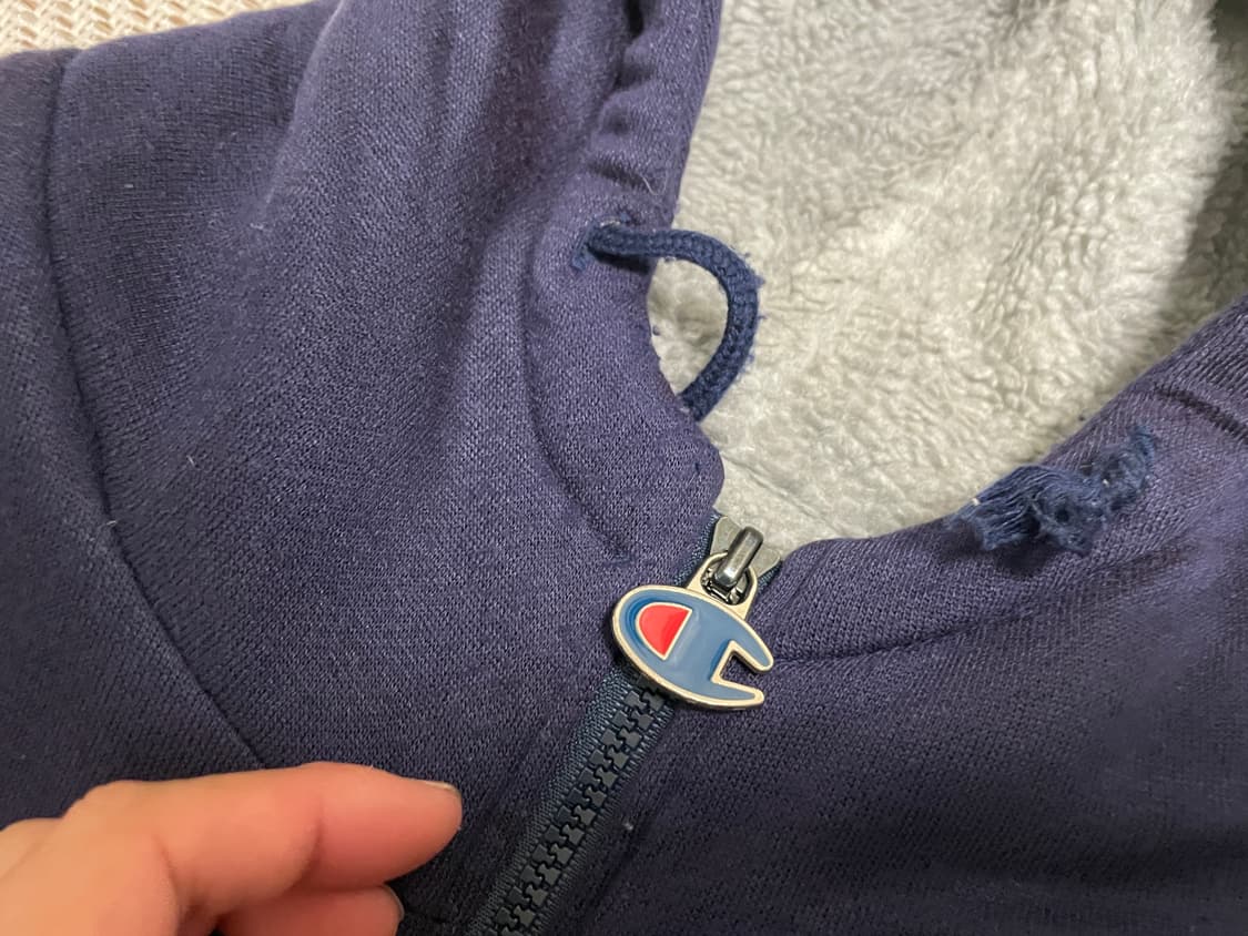 챔피온 컬리지 로고 자수 후드 집업 J03273 상품이미지6