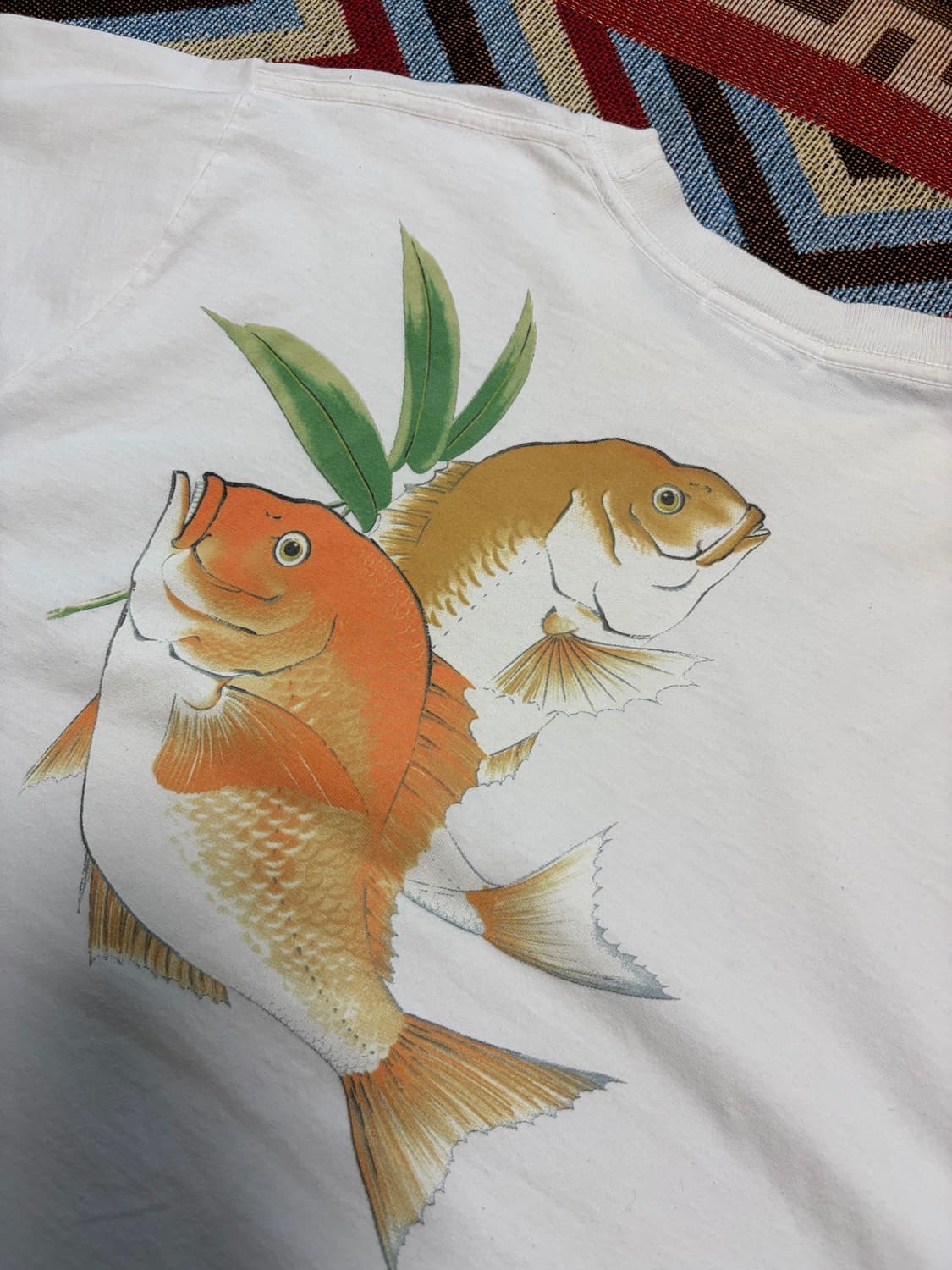 100)Sun surf red snapper 프린팅 반팔 티셔츠 상품이미지7